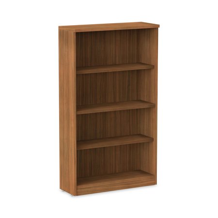 ALERA Alera Valencia Bookcase, 4-Shelf, 31 3/4w x 14d x 55h, Modern Walnut ALEVA635632WA